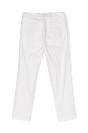 pantalone in cotone bianco PAOLO PECORA KIDS | PP3574BIANC